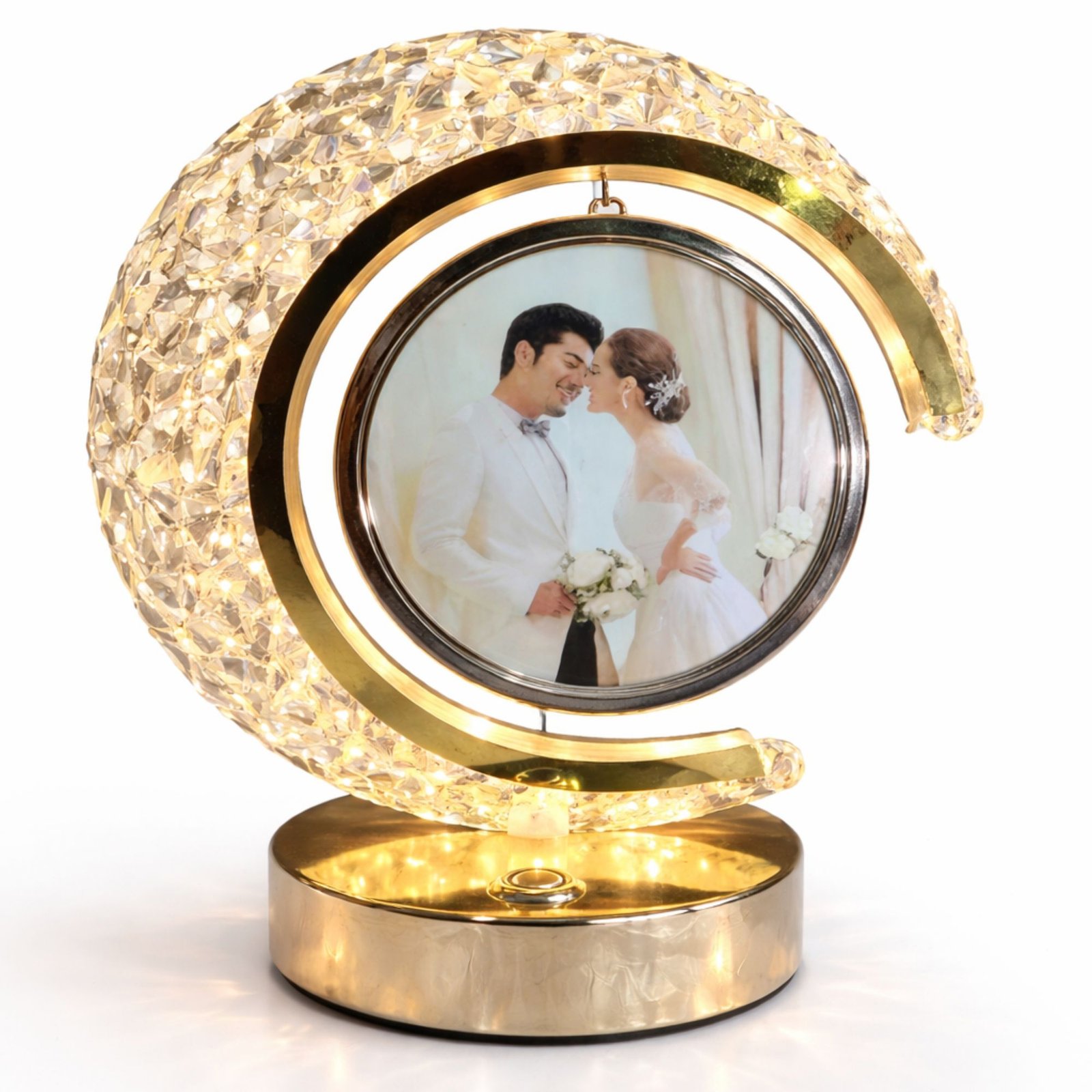 personalized led photo lamp round frame | custom photo night light for couples anniversary gift personalized led photo lamp round frame | custom photo night light for couples anniversary gift