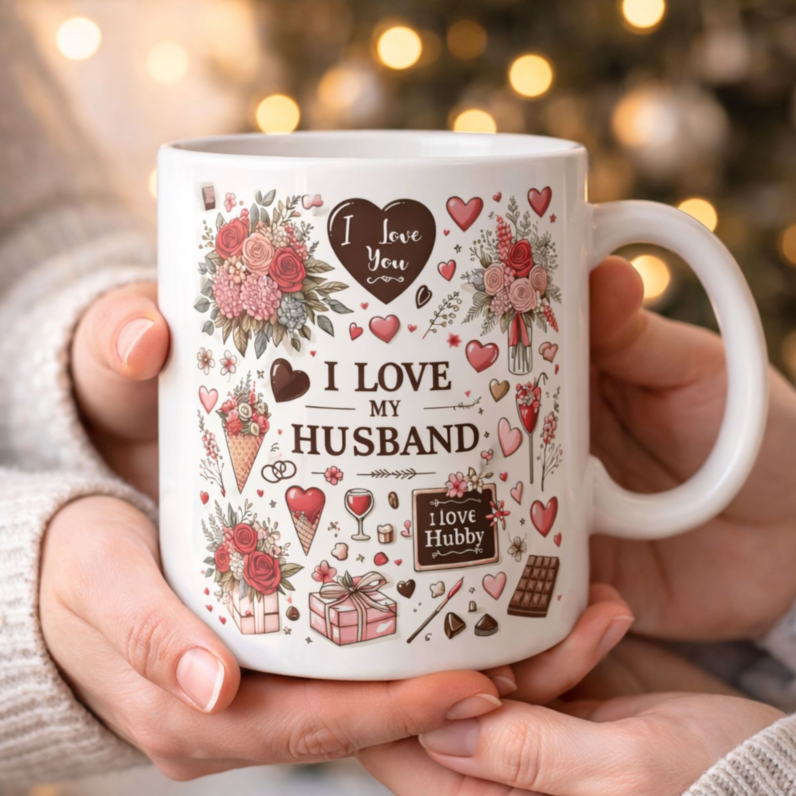 i love my husband coffee mug 330ml | romantic ceramic mug gift for husband i love my husband coffee mug 330ml | romantic ceramic mug gift for husband