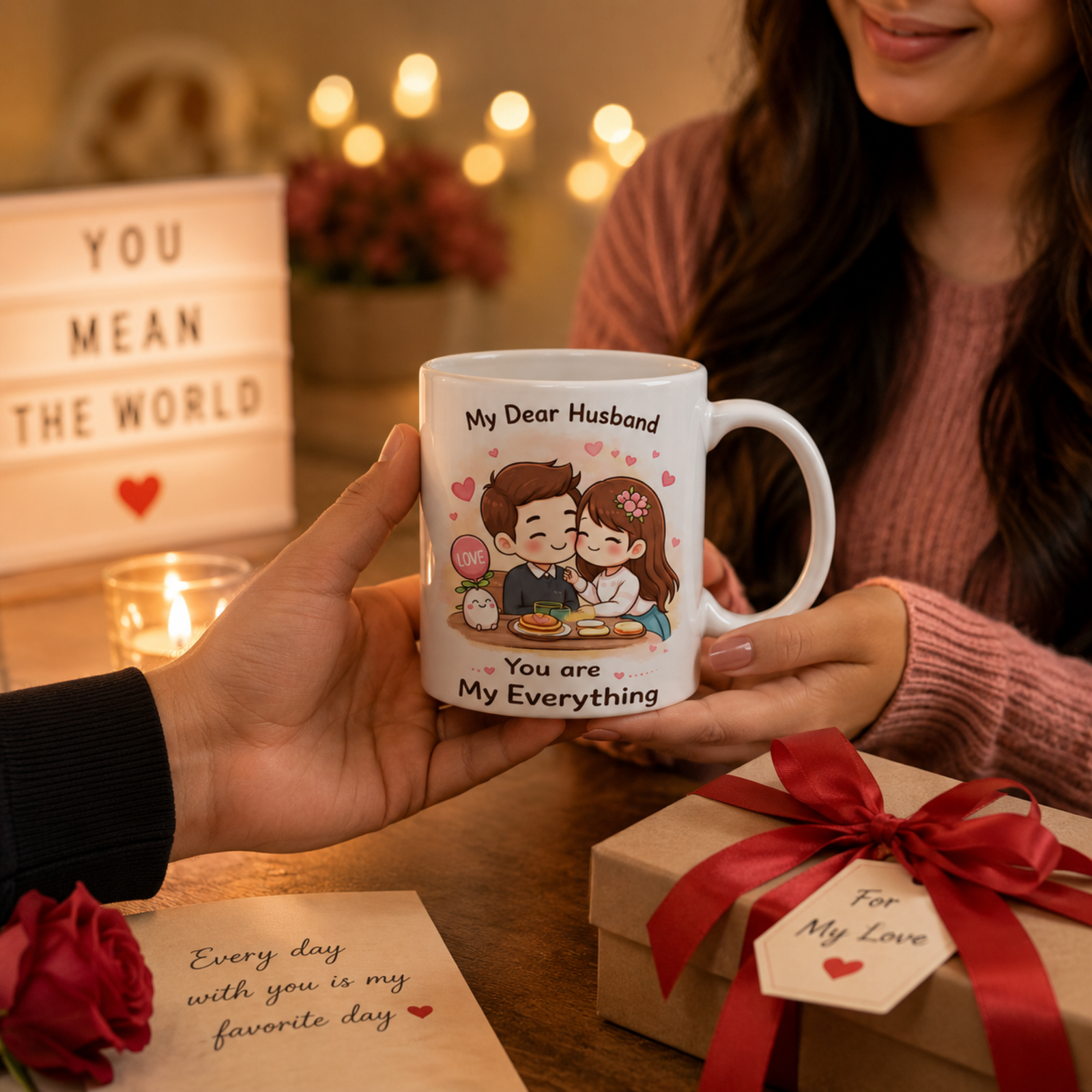 my dear husband you are my everything magic mug | romantic gift for husband from wife | color changing coffee mug | heat sensitive ceramic mug | anniversary birthday gift for husband my dear husband you are my everything magic mug | romantic gift for husband from wife | color changing coffee mug | heat sensitive ceramic mug | anniversary birthday gift for husband