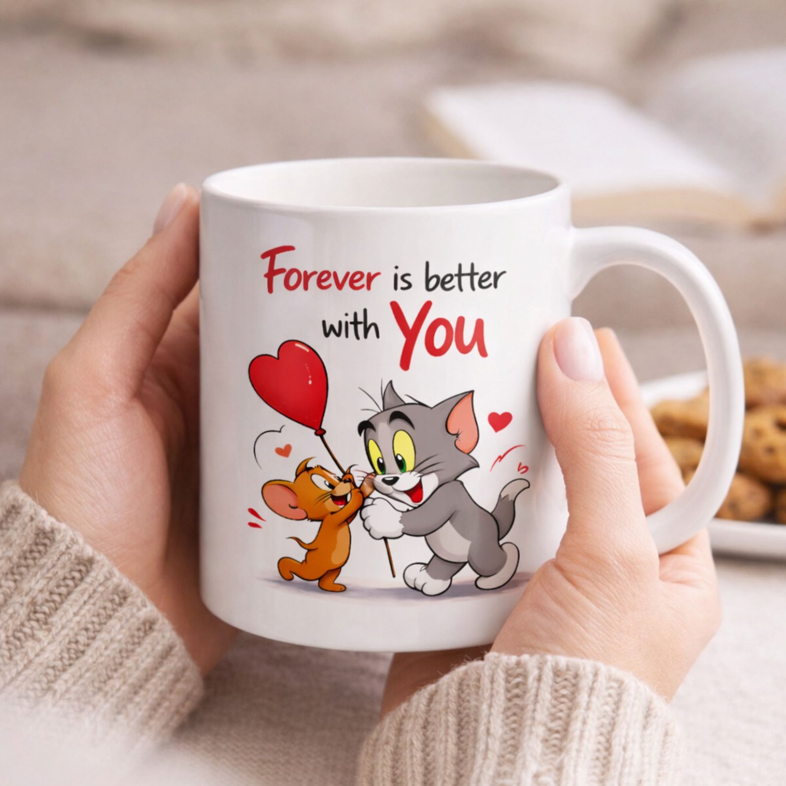 forever is better with you couple mug 330ml | romantic coffee mug gift for boyfriend girlfriend forever is better with you couple mug 330ml | romantic coffee mug gift for boyfriend girlfriend