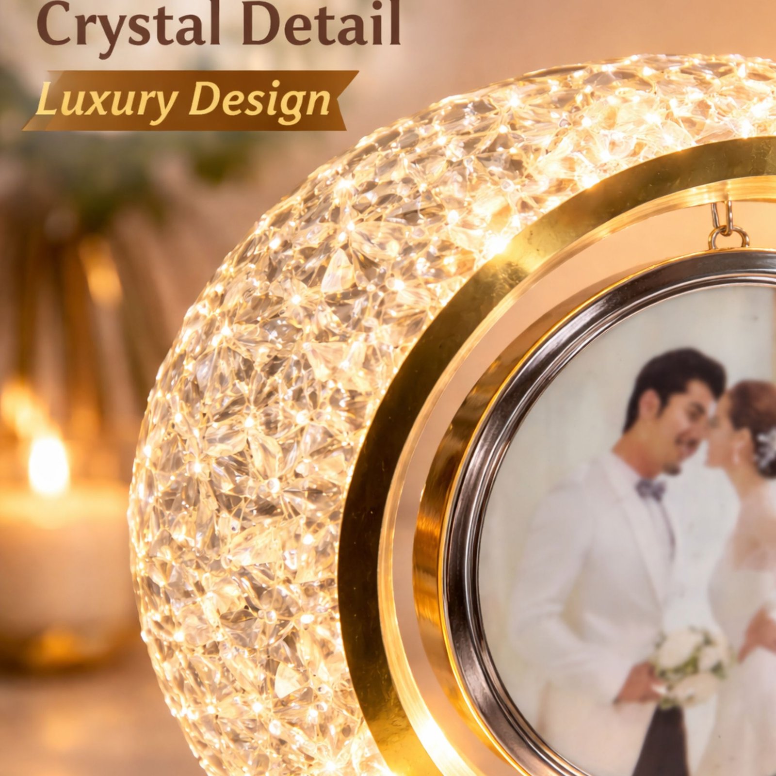 personalized led photo lamp round frame | custom photo night light for couples anniversary gift personalized led photo lamp round frame | custom photo night light for couples anniversary gift