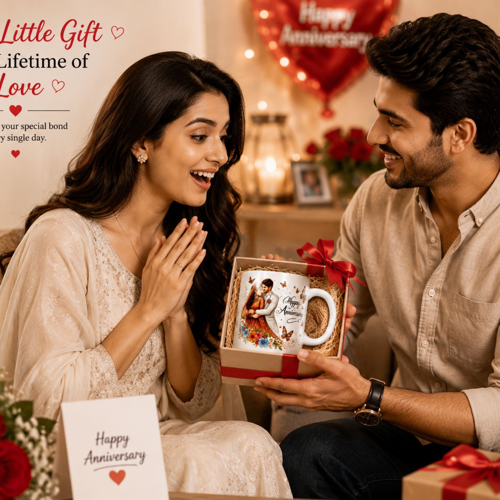 happy anniversary magic mug for couple | color changing anniversary coffee mug | romantic gift for husband wife | heat sensitive ceramic mug | wedding anniversary surprise gift | magic mug 325ml happy anniversary magic mug for couple | color changing anniversary coffee mug | romantic gift for husband wife | heat sensitive ceramic mug | wedding anniversary surprise gift | magic mug 325ml