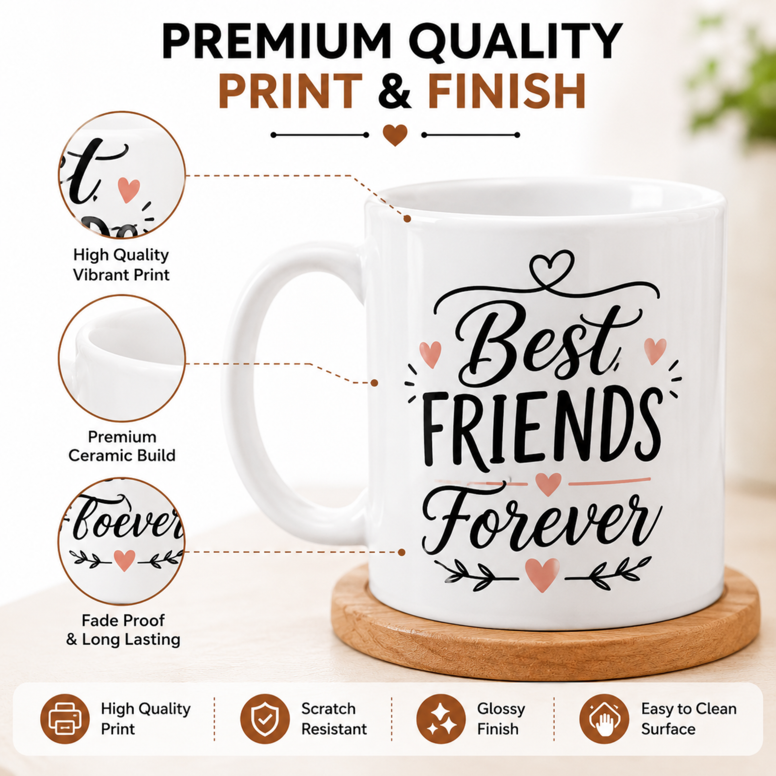 best friends forever magic mug | color changing friendship coffee mug | bff gift for best friend | heat sensitive ceramic mug | friendship day gift | magic mug 325ml best friends forever magic mug | color changing friendship coffee mug | bff gift for best friend | heat sensitive ceramic mug | friendship day gift | magic mug 325ml