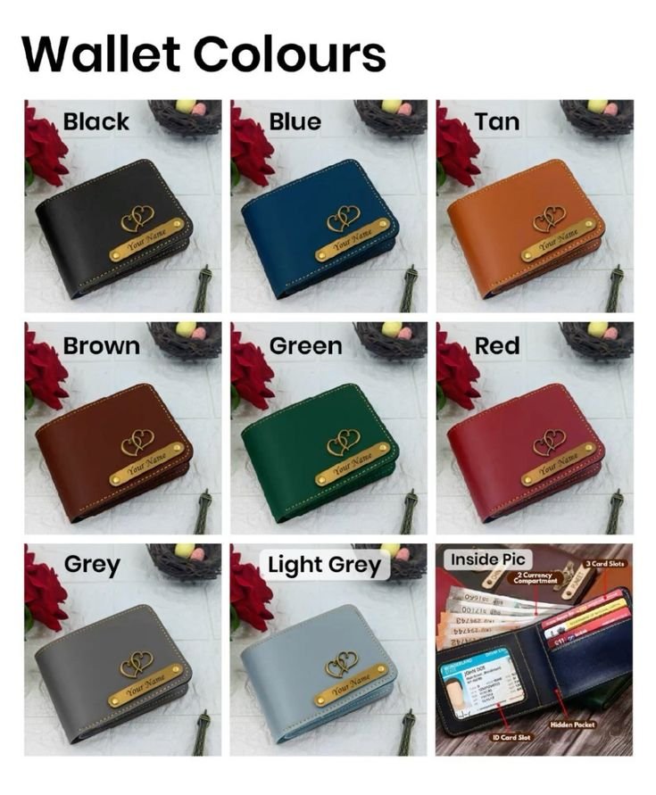 personalized men's wallet with custom name plate | pu leather wallet | multiple color options | customized gift for men, husband, boyfriend, father | birthday, anniversary & father's day gif personalized men's wallet with custom name plate | pu leather wallet | multiple color options | customized gift for men, husband, boyfriend, father | birthday, anniversary & father's day gif