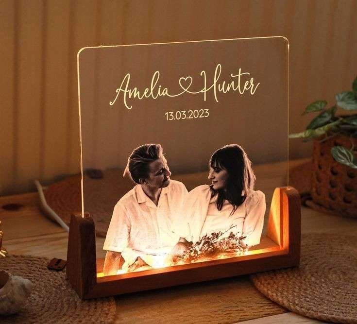 personalized led acrylic photo lamp with calendar | custom photo night light | usb led table lamp | birthday gift for girlfriend, boyfriend, wife, husband | anniversary & valentine's gift personalized led acrylic photo lamp with calendar | custom photo night light | usb led table lamp | birthday gift for girlfriend, boyfriend, wife, husband | anniversary & valentine's gift