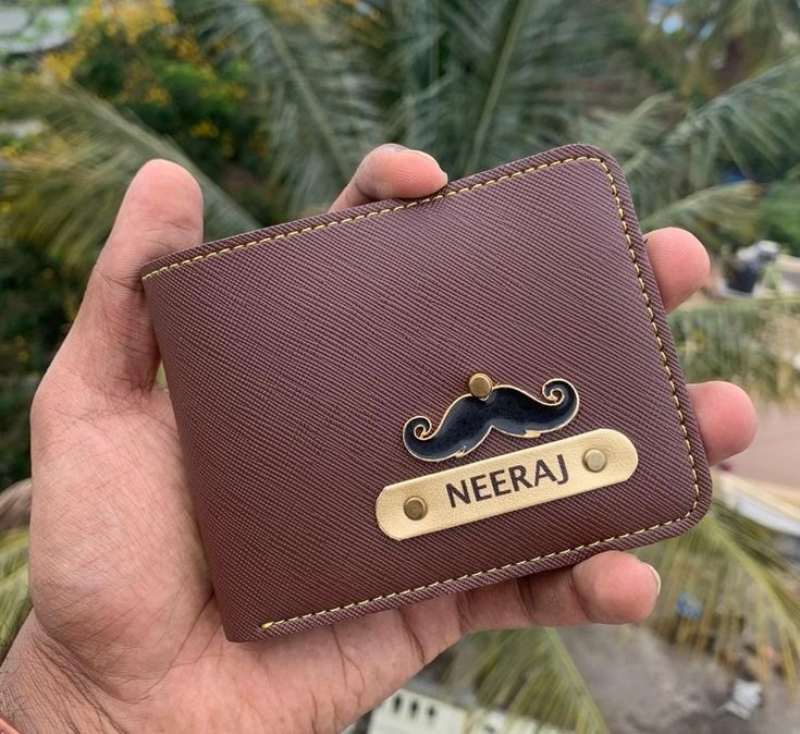 personalized men's wallet with custom name plate | pu leather wallet | multiple color options | customized gift for men, husband, boyfriend, father | birthday, anniversary & father's day gif personalized men's wallet with custom name plate | pu leather wallet | multiple color options | customized gift for men, husband, boyfriend, father | birthday, anniversary & father's day gif