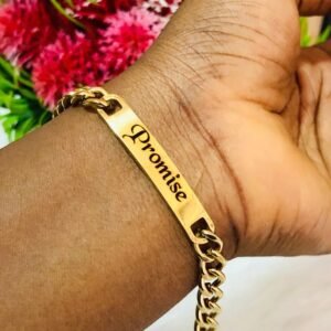 personalized engraved name bracelet for men & women | custom stainless steel chain bracelet | adjustable couple friendship bracelet | birthday, anniversary, valentine's gift for boyfriend, girlfriend, husband & wife