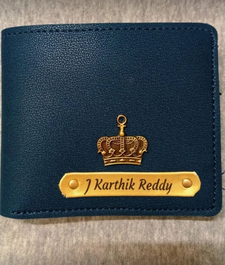personalized men's wallet with custom name plate | pu leather wallet | multiple color options | customized gift for men, husband, boyfriend, father | birthday, anniversary & father's day gif personalized men's wallet with custom name plate | pu leather wallet | multiple color options | customized gift for men, husband, boyfriend, father | birthday, anniversary & father's day gif