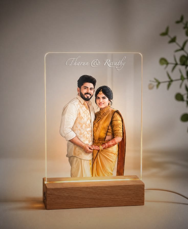 personalized led acrylic photo lamp with calendar | custom photo night light | usb led table lamp | birthday gift for girlfriend, boyfriend, wife, husband | anniversary & valentine's gift personalized led acrylic photo lamp with calendar | custom photo night light | usb led table lamp | birthday gift for girlfriend, boyfriend, wife, husband | anniversary & valentine's gift