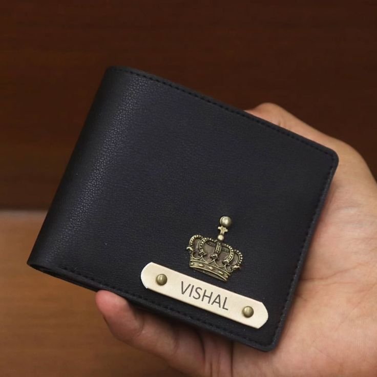 personalized men's wallet with custom name plate | pu leather wallet | multiple color options | customized gift for men, husband, boyfriend, father | birthday, anniversary & father's day gif personalized men's wallet with custom name plate | pu leather wallet | multiple color options | customized gift for men, husband, boyfriend, father | birthday, anniversary & father's day gif
